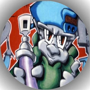 Ostia per torta compleanno festa immagine torta cialda fondente graffiti P15 - Foto 1 di 1