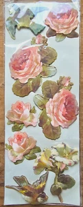 Choose from 10 new Anna Griffin packs of MULTIPLE ORNATE FLOWERS 3D STICKERS - Picture 1 of 13