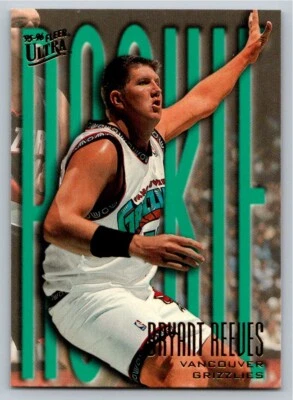 1995-96 Fleer Ultra Rookie Bryant Reeves Vancouver Grizzlies Basketball #284 RC - Image 1 of 2