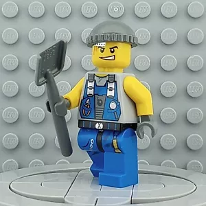 LEGO - pm012 - Power Miner - Engineer - Minifigure - In Set 8707 - Ships Fast! - Picture 1 of 10