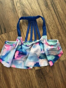 Arizona Girls Tie Dye Halter Bathing Suit Top 4/5 - Picture 1 of 3