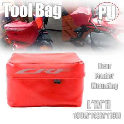 Bolsa de herramientas bolsa para Honda CRF300L CRF450R CRF450RX/RL CRF450X paquete de guardabarros trasero Foto 1 de 4