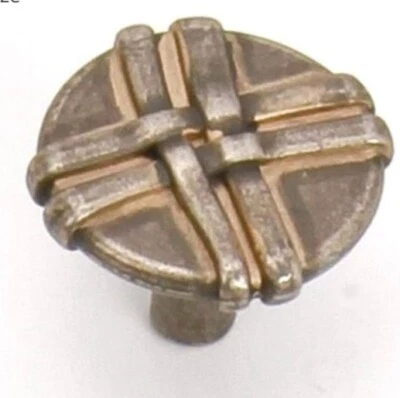 Tiradores de cajón rústico occidental redondo peltre bronce Anne en casa NUEVO lote 8 Foto 1 de 4