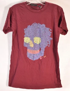 Marc Jacobs Mens Skull T-Shirt Print Art Red S - Picture 1 of 3