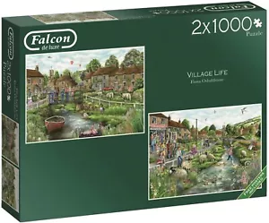 Puzzle Jumbo Falcon de Luxe Village Life 2 x 1000 pezzi - Foto 1 di 6