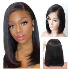  Short BOB Wig T Part Side Parts Lace Pre-Plucked Human Hair for Black Women