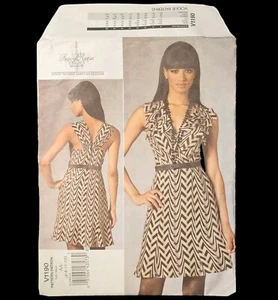 Abito donna A-Line modello cucito non tagliato FF Vogue V1190 Tracy Reese taglie 6-12 - Foto 1 di 4