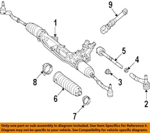 MERCEDES OEM 07-17 C250 Steering Gear Linkage-Inner Tie Rod 2043380515 - Picture 1 of 1