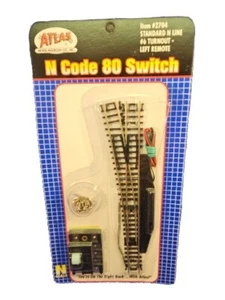 Atlas N Skala # 2704 Code 80 Nickel Standard links Fernbedienung Wahlbeteiligung #6 neu versiegelt - Bild 1 von 6