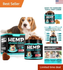 Dog Calming Chews - Relieves Anxiety & Stress - Bacon Flavor - 110 Soft Treats - Picture 1 of 11