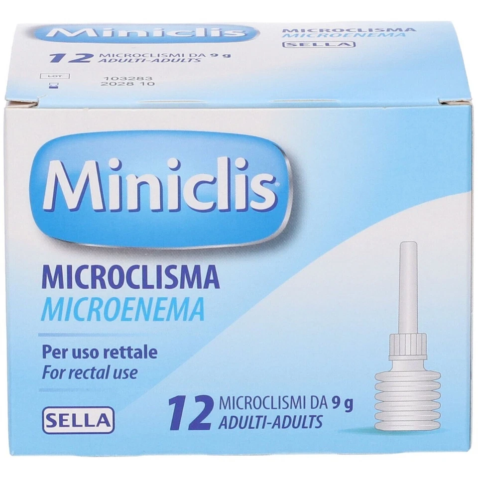 Sella Miniclis Adulti 12 Microclismi per Stitichezza 9g - Immagine 1 di 1