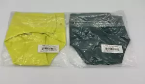 2-Pair Bare Necessities The Easy Everyday No Show Thong Green Yellow Size M NWT - Picture 1 of 3