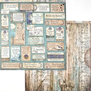 Libro de recortes Stamperia de 10 hojas de 2 caras 12x12 - Citas inspiradoras naturaleza y cosmos - Imagen 1 de 1