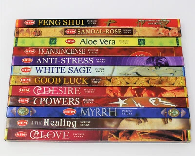 HEM Incense Assorted Best Sellers #7 Bulk Lot 12 Pack x 8 Sticks = 96 Mixed - Image 1 of 3
