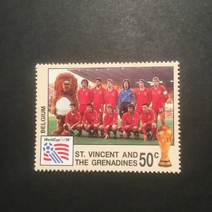 USA World Cup 1994 Stamp (St Vincent and the Grenadines) - Belgium - Picture 1 of 2