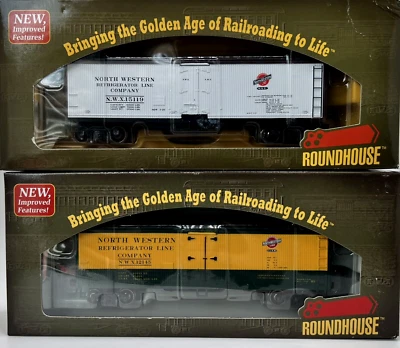 LOT OF 2-Roundhouse HO Scale Northwestern 40' Wood Reefers - Image 1 of 4