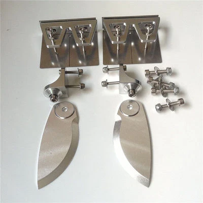 1 Set CNC Trim Tabs & turn fins combo for 32"-42" rc boat p285 - Image 1 of 4