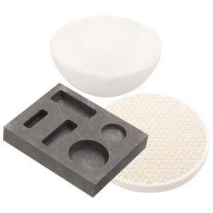 Ingot Gold Melting Kit Metal Casting Wear- Crucibles - Picture 1 of 12