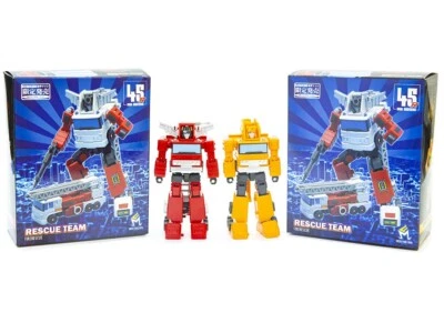 MechFans Toys MF-45 Fire Engine Inferno MF-46 Crane Grapple MF-45R Fire Rescue  - Image 1 of 4