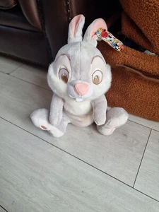 Disney Store Pale Pastel Grey Thumper Supersoft Plush Cuddly Toy Bambi - Picture 1 of 11