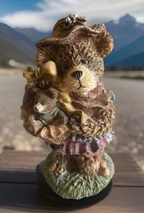 Mamá Oso Y Bebé Oso Resina Multicolor 6 Pulgadas Excelente Estado - Imagen 1 de 8