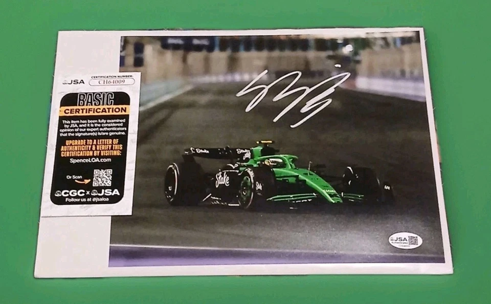 Gabriel Bortoleto Signed 8x10 F1 Sauber Photo JSA - Image 1 of 1