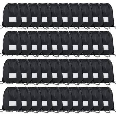 40 Piezas Bolsas con Cordón, Mochila con Cordón a Granel, Hágalo Usted Mismo Gimnasio Deportes Bolsa Cincha Sa... Foto 1 de 4