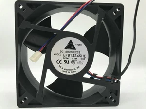 DELTA EFB1324SHE BRUSHLESS 127*127*38MM 12.7CM DC 24V 1.38A 3Pin Cooling Fan - Picture 1 of 2