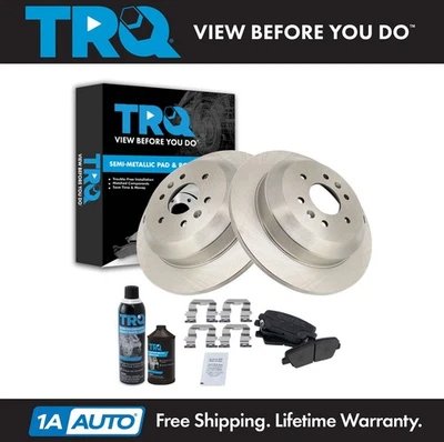 TRQ Brake Pad & Rotor Kit Semi-Metallic Fits 2009 Kia Borrego - Image 1 of 4