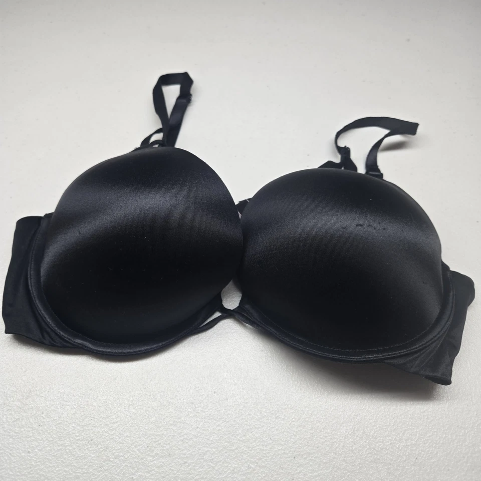 Sujetador Victoria's Secret para mujer 36C negro bomba sumergible con aros LEER Foto 1 de 4