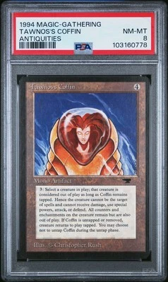 TAWNOS'S COFFIN Antiquities Rare Reserved List PSA 8 Vintage MTG [Nostalgium] - Image 1 of 2