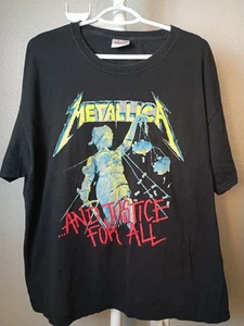 Metallica And Justice For All 2007 Shirt XL Black Hanes - Bild 1 von 6