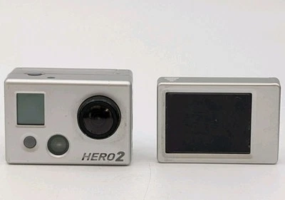 GoPro Hero 2 HD2-14 W/ YHD517L LCD BacPac - Tested & Working! - Image 1 of 4