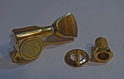 Vintage ('60s) MIK Epiphon tuning keys and bridge - Image 1 of 4