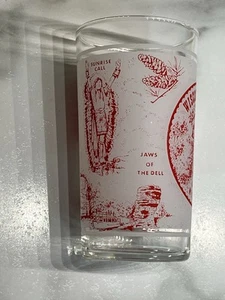 Wisconsin Dells, Wisconsin Vintage mattiertes Souvenirglas - Bild 1 von 8
