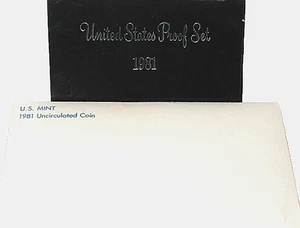 1981 U.S Mint Proof Set AND 1981 Uncirculated Mint Set Complete 18 Coins (4 SBA) - Picture 1 of 3