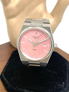 Tissot PRX Damenuhr Swiss Quarz Pink Dial Silber Stahl 35mm T1372101133100 - Bild 1 von 14