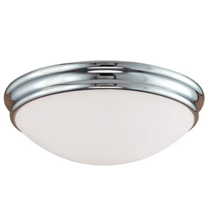 Millennium Lighting 5225 3 Light 14"W Flush Mount Bowl Ceiling - Chrome - Picture 1 of 6