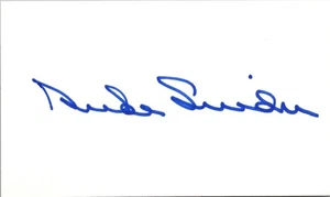 DUKE SNIDER SIGNED AUTOGRAPHED AUTO 3 X 5 INDEX CARD BROOKLYN DODGERS - Picture 1 of 1
