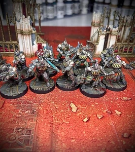 Warhammer 40k Necromunda Goliath Gang Miniature Pack Painted Well Grim Dark - Picture 1 of 12