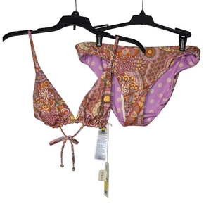 Neu mit Etikett Billabong Damen x Smiley Good Times wendbarer zweiteiliger Badeanzug Größe: XL - Bild 1 von 7