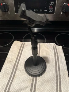 Heavy Duty Metal Desk Phone Stand Holder Adjustable Angle –Fits Most Smartphones - Picture 1 of 3