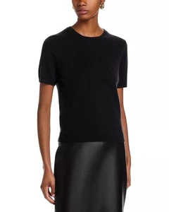 C by Bloomingdale's Damenpullover 100 % Kaschmir kurzärmlig Rundhalsausschnitt Medium neu mit Etikett - Bild 1 von 7