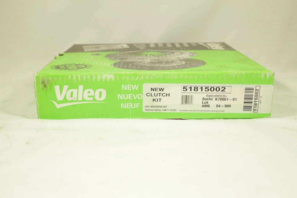 Valeo Transmission Clutch Kit 51815002 For Suzuki Samurai - Image 1 of 2