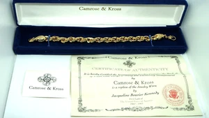 CAMROSE & KROSS JACQUELINE BOUVIER KENNEDY GOLDTON ARMBAND NACHBILDUNG - NEU - Bild 1 von 3
