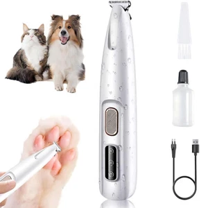 Hundetrimmer Pfotentrimmer Hundeschermaschine für Hunde Extra Leise mit LEDLicht - Bild 1 von 18