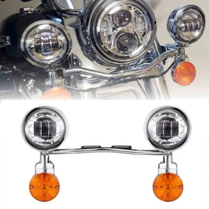 Barra de luces antiniebla de señal de giro de paso para Honda Shadow VT 600 750 1100 VTX1800 - Imagen 1 de 12