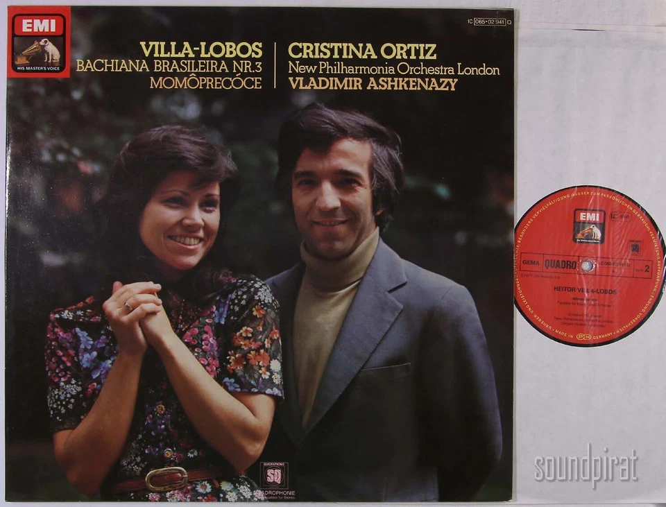 CRISTINA ORTIZ VILLA-LOBOS BACHIANA FOR PIANO EMI QUADRAPHONIC STEREO LP NM - Image 1 of 1