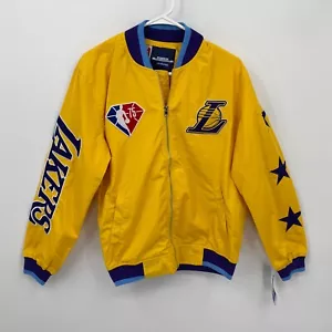 JH Design Los Angeles Lakers NBA 75th Anniversary Jacket Yellow Size S - Picture 1 of 12