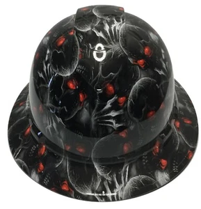Hard Hat Ridgeline Full Brim Custom Creeper Red Eye - Picture 1 of 16